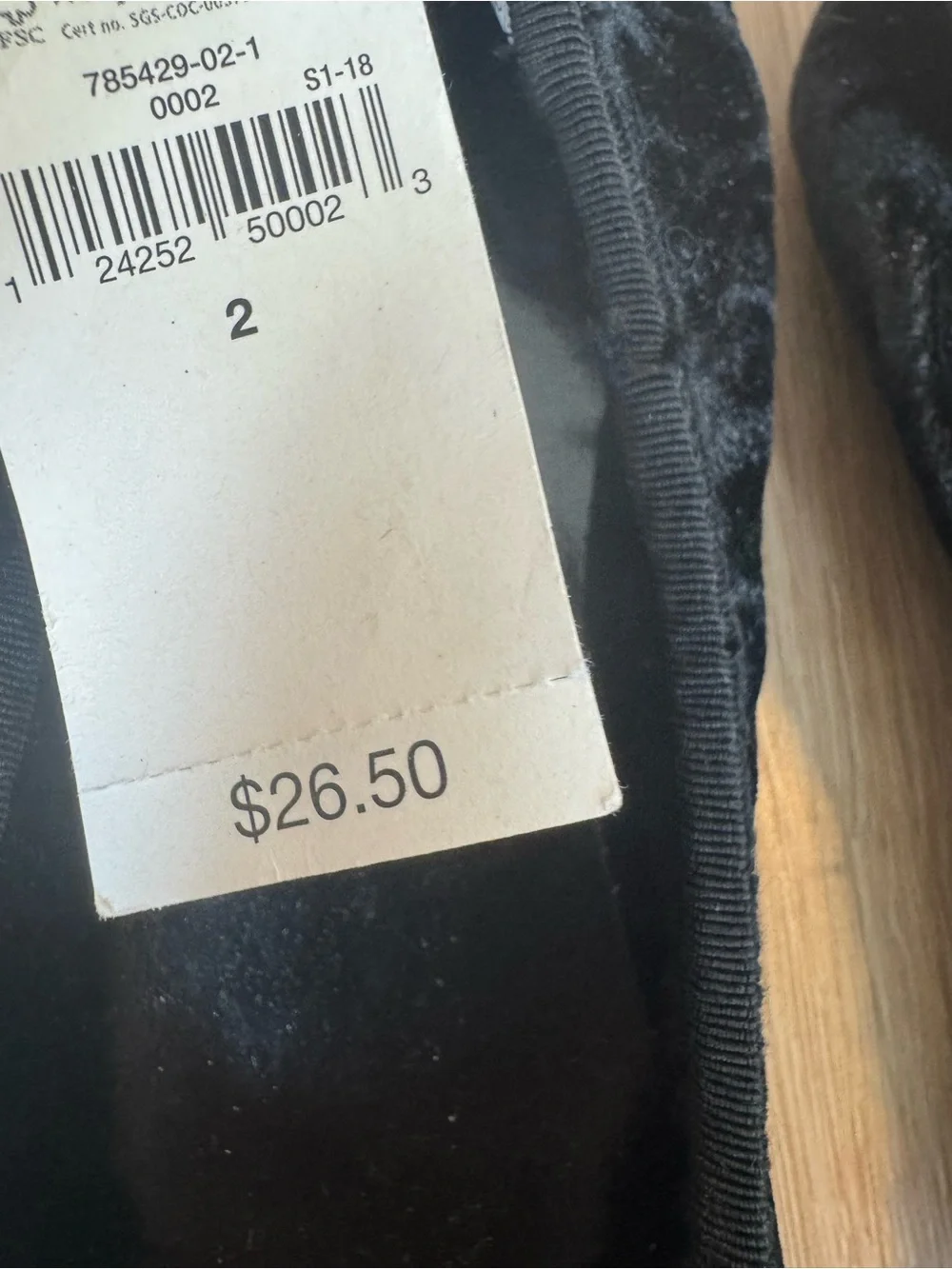 GAP Black Velvet Bow Ballet Flats - Kids